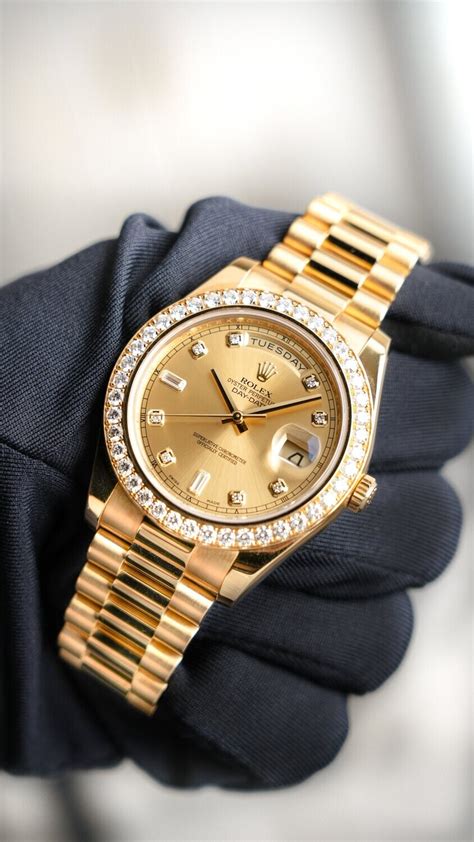 rolex oyster perpetual day date gold diamond price|rolex oyster perpetual date value.